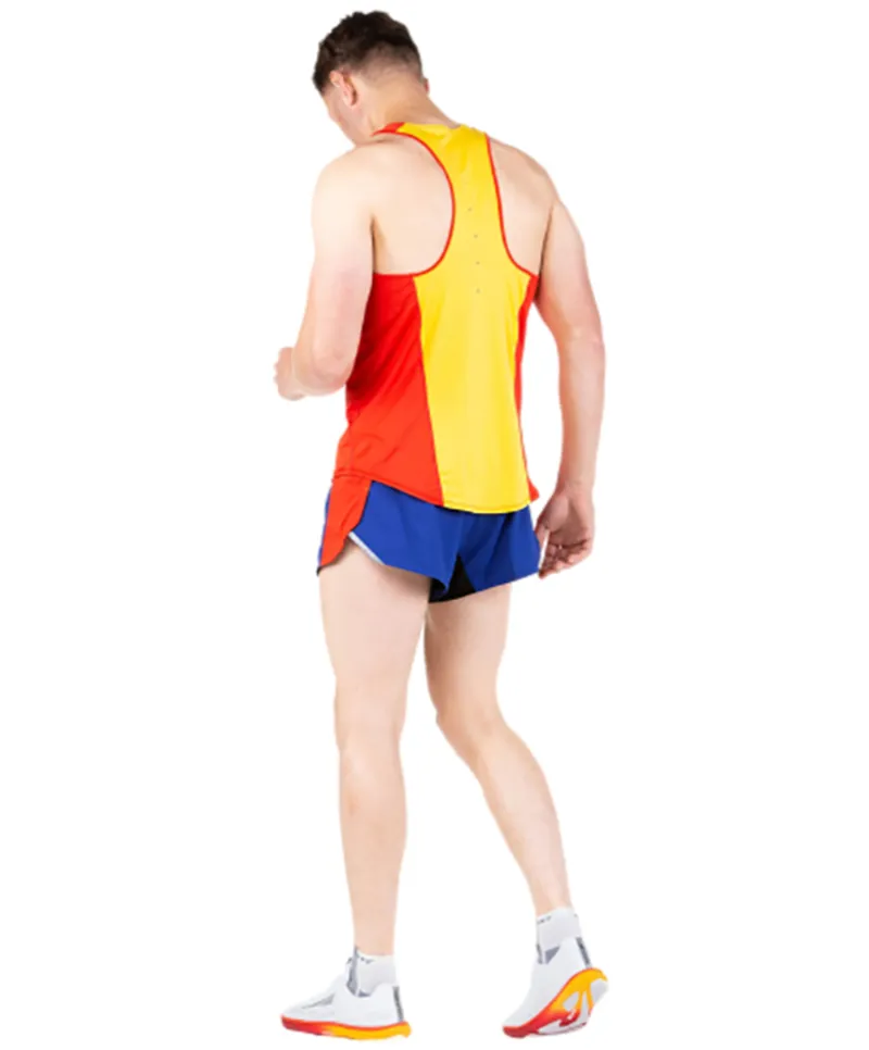 Ronhill Men's Tech Revive Racer Short Blue/Red-3